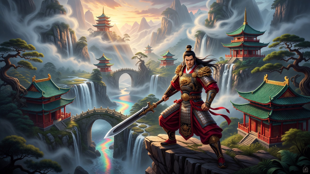 China Slot Immersive Game Background Environment
